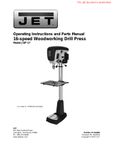 JET 17" Drill Press Owner's manual
