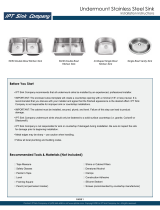 IPT Sink Company IPTRA1520P805CP Installation guide