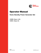 Cummins Power Generation 20GSBB-6713B & RSS200-6869 User manual