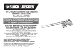 BLACK DECKER LSWV36 User manual