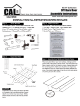 CALHOME DOOR-03W-DIY-24IN User manual