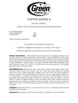 Copper-Green 221832 User manual