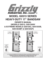 Grizzly Industrial G0513X2F User manual