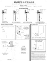 Goldberg Brothers Inc. GB60010RBR Installation guide