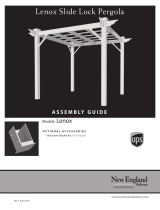 New England Arbors 8.5x8.5 Lenox Slide Lock Pergola User manual
