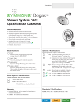 Symmons 5401-STN-TRM Operating instructions