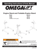 Omega Lift 31250 User manual