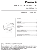 Panasonic FV-08-11VFL5 Installation guide