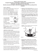 Rheem PROTECH SP20166B Operating instructions