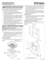 Dimplex RFI820D31W Installation guide