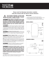 Water Worker ERTG120-A User manual