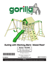 Gorilla Playsets Outing Monkey Bars & Wood Roof Operating instructions