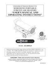 Dyna-Glo Delux KFA400DGD User manual