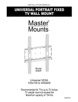 Master Mount 3064F User manual