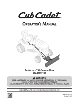 Cub Cadet 19A30037100 User manual