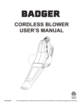 Badger WB20VTB User manual