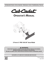 Cub Cadet Pro 100 User manual