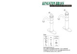 Kingston Brass HKB1428AL Installation guide