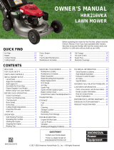 Honda HRR216VKA User manual