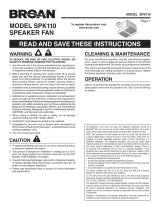 Broan  SPK110  User manual