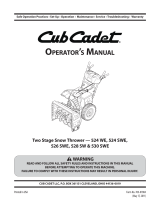 Cub Cadet 2X 528 SWE User manual