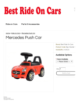BEST RIDE ON CARS Mercedes Push Car Red Operating instructions
