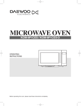 Daewoo KOM-9P1CES User manual