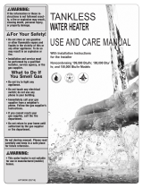 Rheem Tankless Water Heater User manual