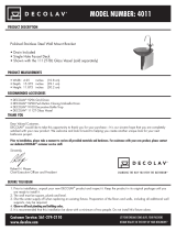 DECOLAV,s 4011-P User manual