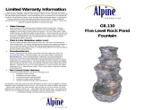 Alpine Corporation GIL110 Operating instructions