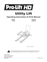 Pro-Lift T-2300 User manual