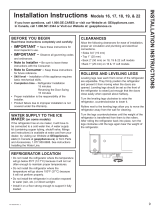 GE GIE19JSNRSS Installation guide