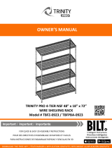 TRINITY Wire Shelving Rack User manual