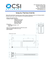 CSI Bathware BAR-FB29-125-PW Operating instructions