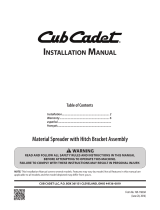 Cub Cadet 19A30028100 Installation guide