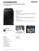 Samsung DVG50R5400V Installation guide
