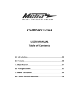 Metra CS-HDM4X1ASW4 User manual