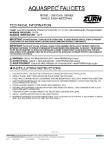Zurn Z86100-XL-CP4-MY-3M Installation guide