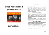 WOOD POWER WINCH WWMO2000BU User manual