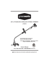 Green Works 21072 User manual
