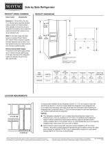 Maytag MSS26C6MFZ Installation guide