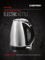 Chefman Stainless Steel Electric Kettle with User guide