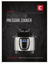 Chefman 2.5 Quart Electric Pressure Cooker User guide