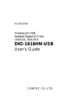 Contec DIO-1616HN-USB Owner's manual