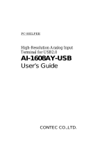 Contec AI-1608AY-USB Owner's manual