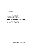 Contec DIO-0808LY-USB Owner's manual