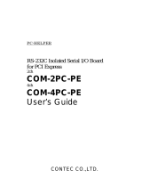 Contec COM-2PC-PE Owner's manual