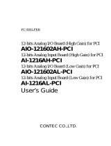Contec AI-1216AL-PCI Owner's manual