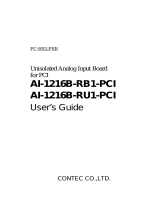 Contec AI-1216B-RB1-PCI Owner's manual