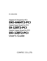 Contec DI-128T2-PCI Owner's manual